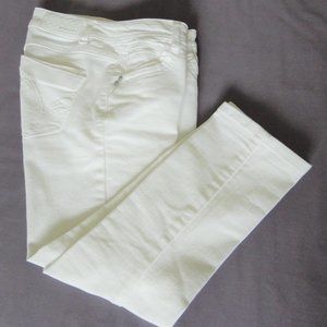 Rewind White Cotton Capri Jeans in Size 1